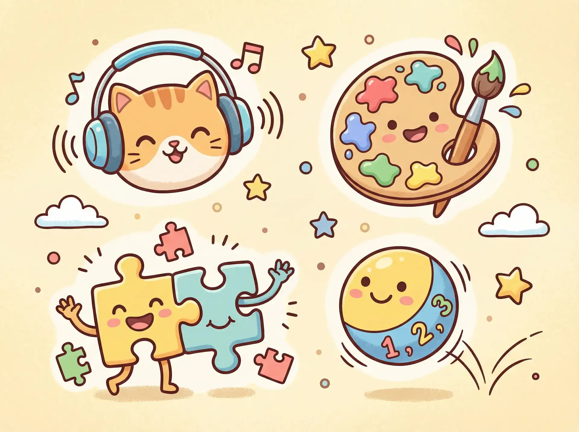 小朋友的手工作品 - 诺澜刘萌萌 益智创作